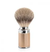 Akcesoria do golenia męskie - Mühle Pędzel do golenia Mühle z włosia borsuczego  silvertip, chromowana rękojeść (rosegold) 091M89RG - miniaturka - grafika 1