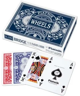 Luksusowe Karty Do Gry Piatnik Wheels Poker Brydż - Zestawy do pokera - miniaturka - grafika 2