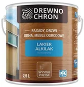 Lakiery do drewna - Domalux Lakier do drewna Drewnochron Alkilak 2.5 l bezbarwny - miniaturka - grafika 1
