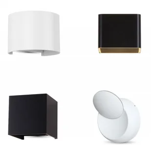 v-tac Oprawa Ścienna Kinkiet 6W V-TAC Góra/Dół Regulowany Czarny Okrągły IP65 Bridgelux VT-756 4000K 660lm - Lampy ścienne - miniaturka - grafika 4