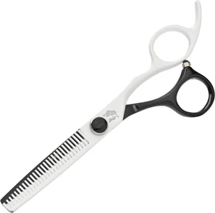 WOLF Degażówki Nożyczki Fryzjerskie 6,0 Wolf Classic czarno-białe N618 - Nożyczki fryzjerskie WOLF Degażówki Nożyczki Fryzjerskie 6,0 Wolf Classic czarno-białe N618 - Nożyczki fryzjerskie - miniaturka - grafika 1