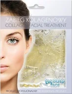 Maseczki do twarzy - Beauty Face POPRAWIAJĄCY ELASTYCZNOŚĆ ODMŁADZAJĄCY ZABIEG KOLAGENOWY Z DROBINKAMI ZŁOTA 102 COLLMASK - miniaturka - grafika 1