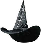 Dodatki do strojów karnawałowych - Widmann Kapelusz "Czarownica z Pajęczyną" WI5151S - miniaturka - grafika 1
