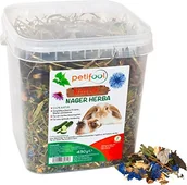 Karma dla gryzoni - petifool gryzoni-paszy nastolatków herba osobno, naturalny i zdrowy króliczek podszewka, 1er Pack (1 X 430 G) 990080 - miniaturka - grafika 1