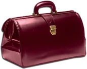 Meble i wyposażenie gabinetów medycznych - GIMA TORBA LEKARSKA SUPERTEXAS BORDO Torba lekarska ze skóry naturalnej bordo TOW007009 - miniaturka - grafika 1