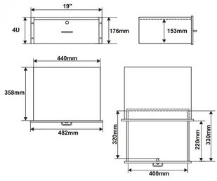 PULSAR 4U / 358mm - Szuflada do szaf RACK 19 marki W PAKIETACH KUPISZ TANIEJ! RASR4 - Akcesoria do szaf serwerowych - miniaturka - grafika 9