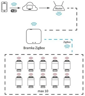 WILO SANICO ELECTRONICS POLSKA SPÓŁKA Z OGRANICZONĄ ODP Inteligentna Głowica Termostatyczna WiFi TUYA Zigbee - Akcesoria grzewcze - miniaturka - grafika 3