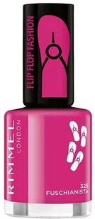Rimmel Flipflop Fashion 8 ml Lakier do paznokci 325 Fuschianista - Lakiery do paznokci - miniaturka - grafika 2