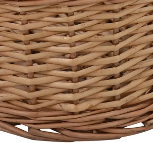 Saska Garden vidaXL na drewno, z uchwytami, 88x57x34 cm, naturalna wiklina vidaXL - Akcesoria kominkowe - miniaturka - grafika 7