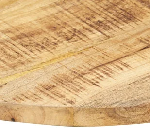 vidaXL Blat stołu, lite drewno mango, okrągły, 25-27 mm, 40 cm vidaXL - Blaty meblowe i parapety okienne - miniaturka - grafika 3