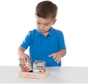 Melissa&Doug Klocki sześcienne dźwiękowe pojazdy 11272 702950 - Klocki - miniaturka - grafika 4
