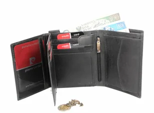 Pierre Cardin Portfel Męski Skórzany Skóra Licowa Duży Pionowy Z Zapięciem MATOWY VO02 326 A - Portfele - miniaturka - grafika 6