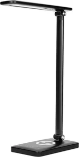 Orno Lampka biurkowa WIRLE OR-LB-1538/B LED 7W czarna z ładowarką indukcyjną i USB nowoczesna lampka nadaje wnętrzu współczesnej świeżości OR-LB-1538/B - Lampy stojące - miniaturka - grafika 3