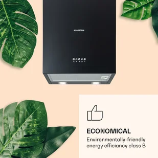 Klarstein Monumenta 40 Czarny CGCH3-Monumenta-SS - Okapy kuchenne - miniaturka - grafika 4