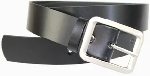 Arucce (PL) Pasek Skórzany Damski Arucce (PL) Skóra Naturalna EXTRA Gładki 40 mm CZARNY - Paski - miniaturka - grafika 4