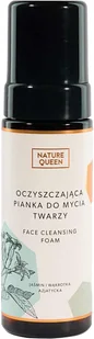 NATURE QUEEN NATURE QUEEN TONIK PIANKA OCZYSZCZAJĄCA 175ML - Pianki do mycia twarzy - miniaturka - grafika 4