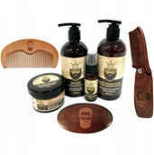 Kosmetyki i akcesoria do pielęgnacji brody - Zestaw Do Brody M.barbe - Szczotka + 2 x Grzebień - miniaturka - grafika 1