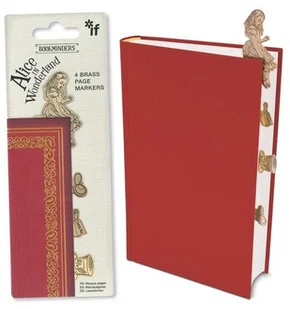 Bookminders Alice in Wonderland zestaw 4 metalowych zakładek - Zakładki do książek - miniaturka - grafika 2