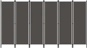 Parawany - vidaXL Parawan 6-panelowy, antracytowy, 300 x 180 cm vidaXL - miniaturka - grafika 1