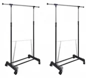 Wieszaki i stojaki - Regulowany Zestaw Wieszaków Na Kółkach D8-G91 - miniaturka - grafika 1