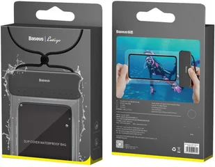 Baseus Etui wodoodporne Lets go Slip na telefon do 7.2 IPX8 Czarne ACFSD-DG1 - Etui i futerały do telefonów - miniaturka - grafika 7
