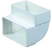 Rury i kanały wentylacyjne - Kolano pionowe płaskie 90 stopni 55x110 mm - miniaturka - grafika 1