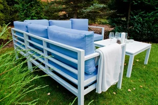 Bello Giardino Komplet mebli ogrodowych Alluminio, biały, 5 elementów - Meble ogrodowe - miniaturka - grafika 6