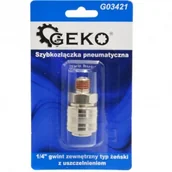 Akcesoria pneumatyczne - GEKO Szybkozłączka pneumatyczna typ żeński GZ 1/4" z uszczelnieniem 3334 G03421 - miniaturka - grafika 1
