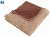 Koce - Koc 150/200cm - ESPRESSO/TUSSAK ( BRĄZ/JASNY BEŻ) - miniaturka - grafika 1