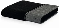 Rękawice i gąbki do kąpieli - Möve Myjka BROOKLYN z lamówką 15x20 cm czarna - miniaturka - grafika 1