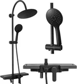 Zestawy prysznicowe - Rea Zestaw natryskowy Vigo Black P7001 - miniaturka - grafika 1