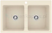 Zlewozmywaki - Pyramis Sparta 070053101 78x50 cm beż piaskowy - miniaturka - grafika 1