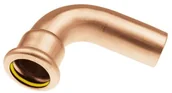 Rury - KAN therm Łuk miedziany therm jednokielichowy 90° Press Gaz 18 mm CHA948 - miniaturka - grafika 1