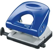 Dziurkacze - Leitz Dziurkacz duży metalowy LEITZ 5008 granatowy 30 kartek 50080035 - miniaturka - grafika 1