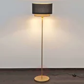 Lampy stojące - J. Holländer Stehlampe Mattia, Schirm oval und doppelt, schwarz - miniaturka - grafika 1