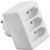 Przedłużacze i rozgałęźniki - Elgotech Rozgałęźnik 3 gniazda płaskie 2 5 A - miniaturka - grafika 1