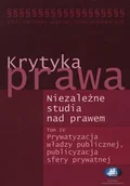 Prawo - KRYTYKA PRAWA NIEZALEŻNE STUDIA NAD PRAWEM TOM 4 Opracowanie zbiorowe - miniaturka - grafika 1
