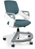 Krzesła obrotowe dla dzieci - Krzesło Dziecięce fotel ergonomia Rookee Steelblu - miniaturka - grafika 1