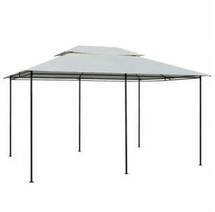 vidaXL Namiot ogrodowy z zasłonami, 4 x 3 m, biały - Pawilony ogrodowe - miniaturka - grafika 11