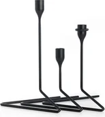 Świeczniki - Born in Sweden Świeczniki na klasyczne świece Puzzle czarne 3 szt. 7340148-3 - miniaturka - grafika 1