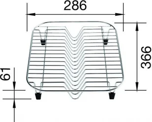 Blanco Stojaki Stojak na talerze do PLENTA 220381 - Suszarki do naczyń - miniaturka - grafika 2