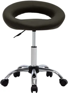 Fotel biurowy, krzesło biurowe vidaXL Krzesło robocze na kółkach, brązowe, sztuczna skóra - Fotele i krzesła biurowe - miniaturka - grafika 2