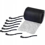 Rynny i akcesoria - Siatka Ochronna Na Rynnę 16cm x 6m + 15 Klipsów - miniaturka - grafika 1