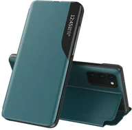 Etui i futerały do telefonów - Eco Hurtel Leather View Case elegancki futerał etui z klapką i funkcją podstawki Samsung Galaxy A72 4G zielony - miniaturka - grafika 1