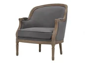 Fotele - Vente-Unique Fotel z lnu ALIENOR - Szary - miniaturka - grafika 1