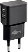 Ładowarki i akumulatory - Goobay 44951 ładowarka do urządzeń przenośnych Wewnątrz Czarny - miniaturka - grafika 1