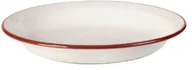 Talerze - Ibili 908032 talerz 32 cm ze stali emailliertem, biały/czerwony, 32 x 32 x 5 cm 908032 - miniaturka - grafika 1