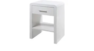 AC Design Furniture 62247 stolik nocny, drewno, biały, 35 x 45 x 59 cm 62247 - Szafki nocne - miniaturka - grafika 2