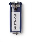 Pozostałe akcesoria kuchenne - Durable 195704 brelok do kluczy z tworzywa sztucznego, 70 x 25 mm, 6 sztuk, żółty, granatowy 195707 - miniaturka - grafika 1