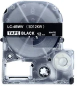 Papier do drukarek - Epson LC-SD12KW, 12mm x 8m, biały druk / biały podkład, taśma zamiennik - miniaturka - grafika 1